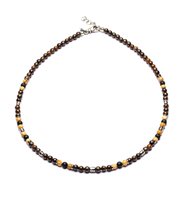 Halskette Antracite Girocolli in Halbedelsteine Pietre dure CLA24 MATERA